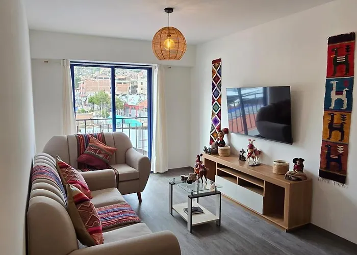 Apartamento Acogedor Departamento En Cusco, Ideal Familias Y Amigos, Equipado Y Centrico