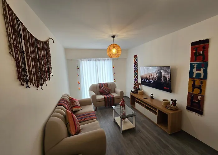 Acogedor Departamento En Cusco, Ideal Familias Y Amigos, Equipado Y Centrico Apartamento Cusco